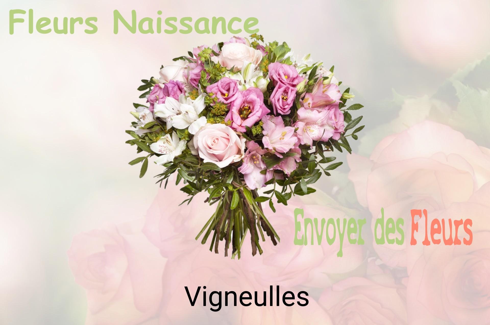 Bouquet de fleurs de naissance livré à Vigneulles