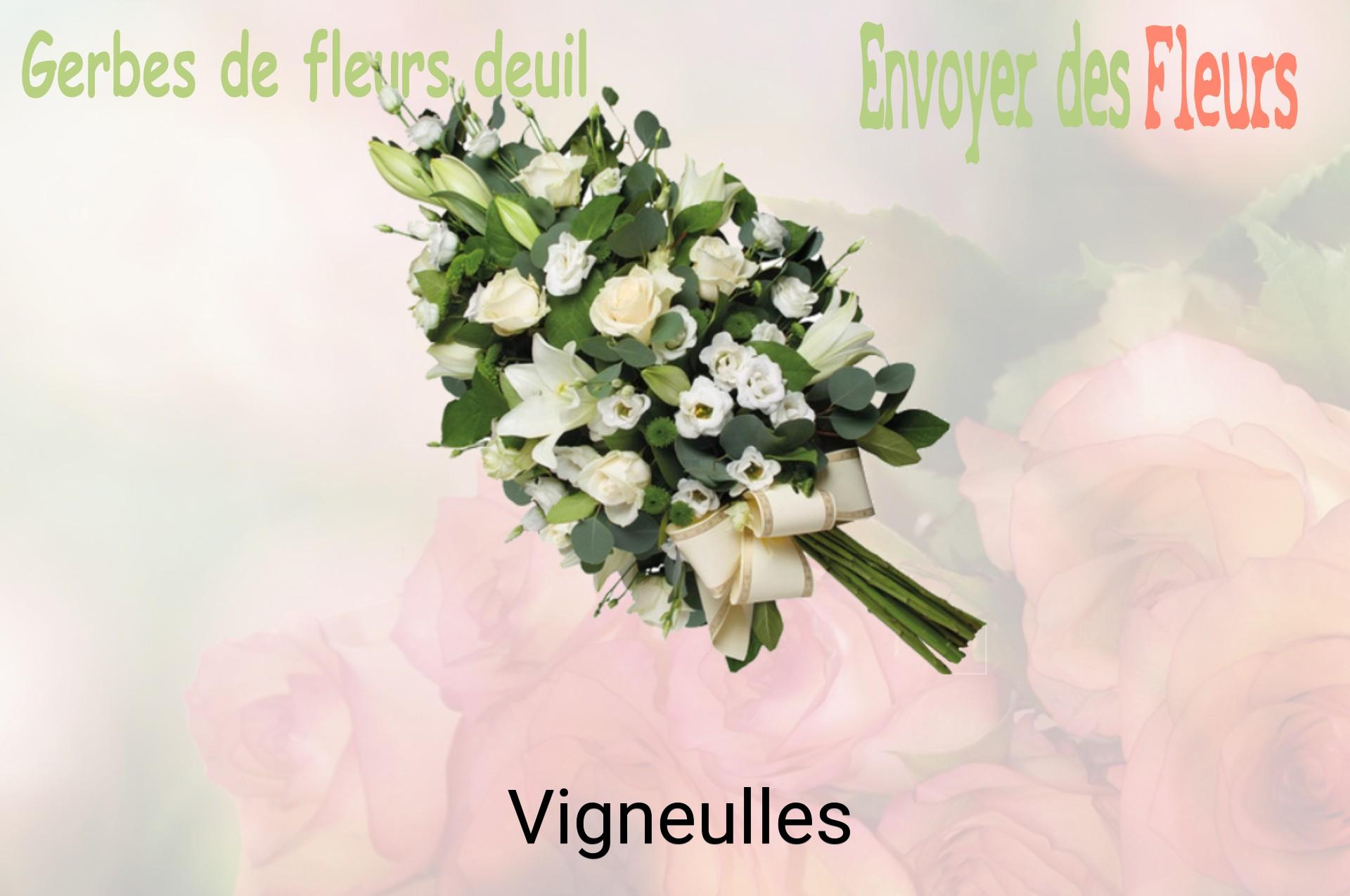 Gerbe de fleurs de deuil livrée à Vigneulles
